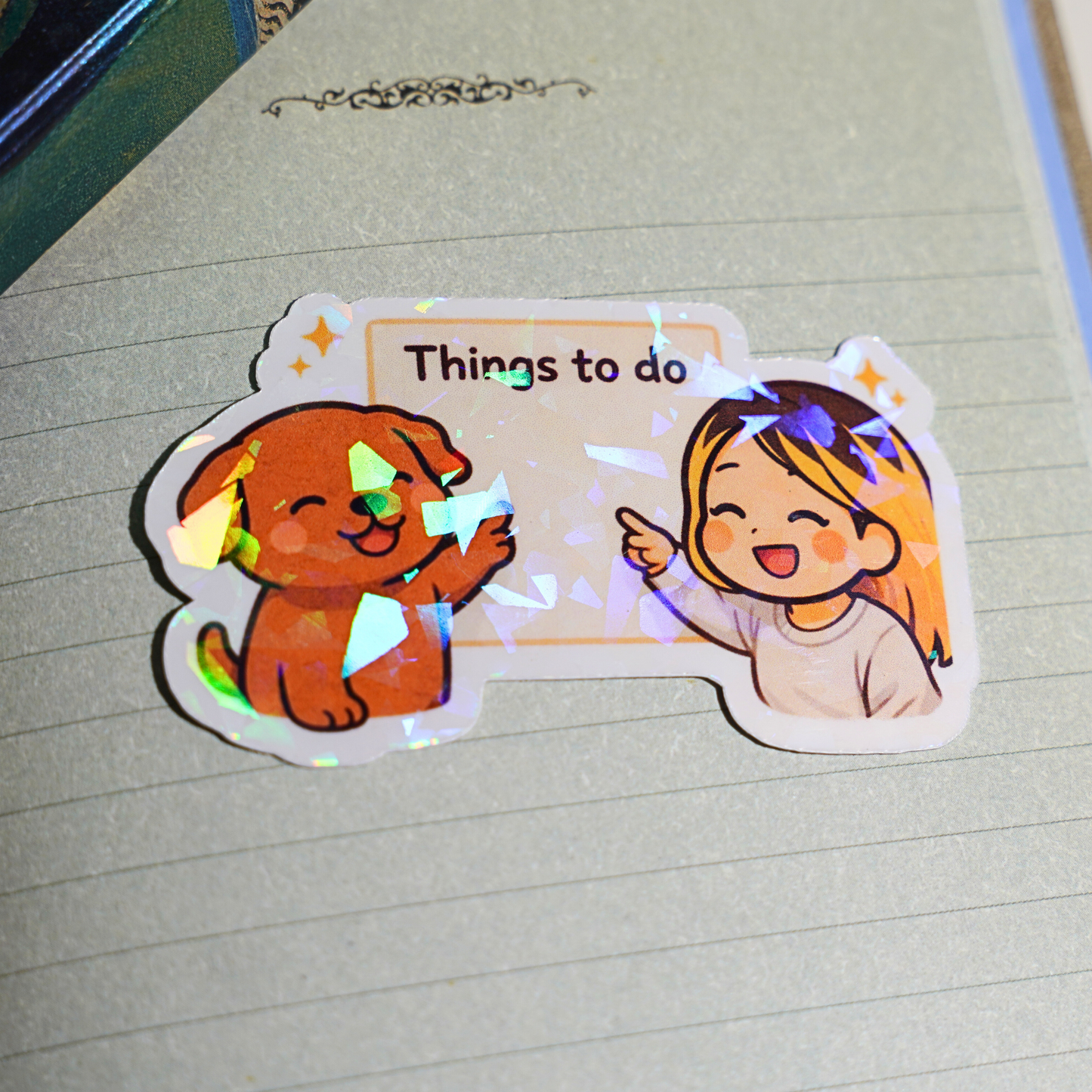 Things To Do Sticker - Pretty Cute Soondol & Me Planner Productivity | Kawaii Dog Sticker 3x3